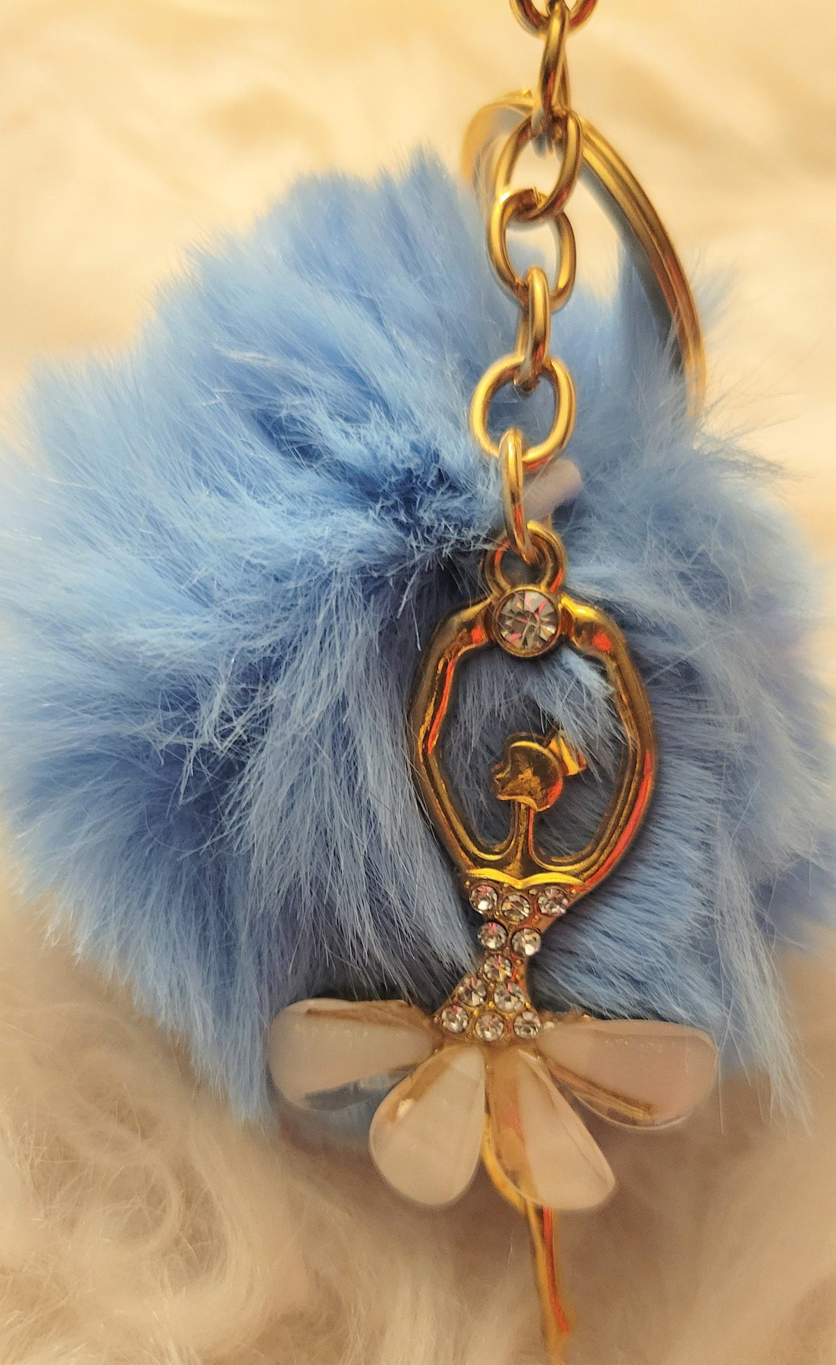 Ballerina Puffball Keychain